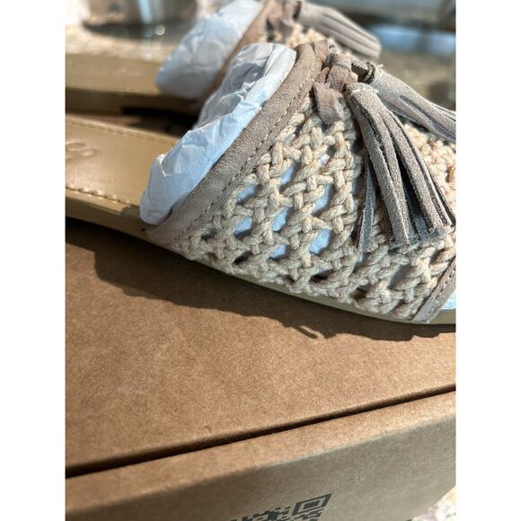 Rag & Co Handcrafted Women CEDAR Woven‎ Suede Slide Flat Sandals 9 New Box Bag - Picture 5 of 16